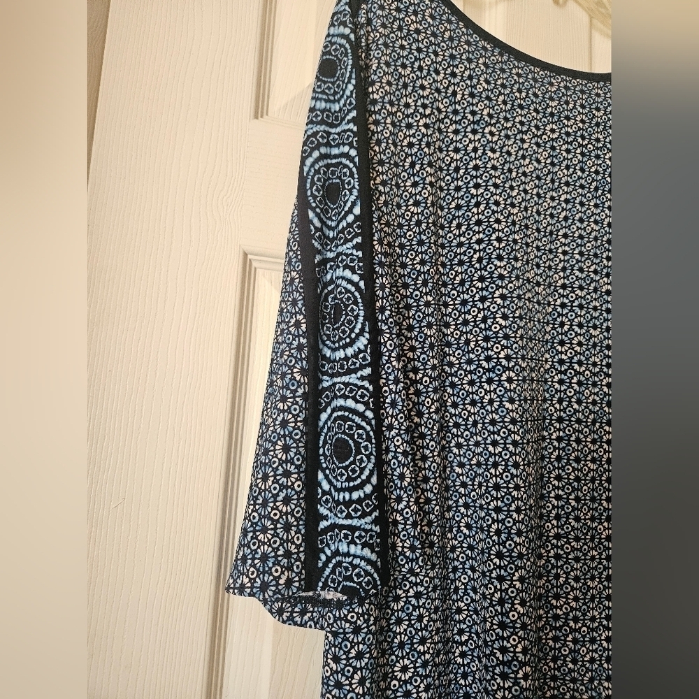 Michael by Michael Kors Geometric Print Dress Women L - Picture 4 of 5